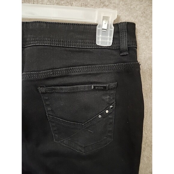 Chicos So Slimming Jeans Womens 1.5 US 10 Short Black Straight Leg Stretch - Picture 4 of 7